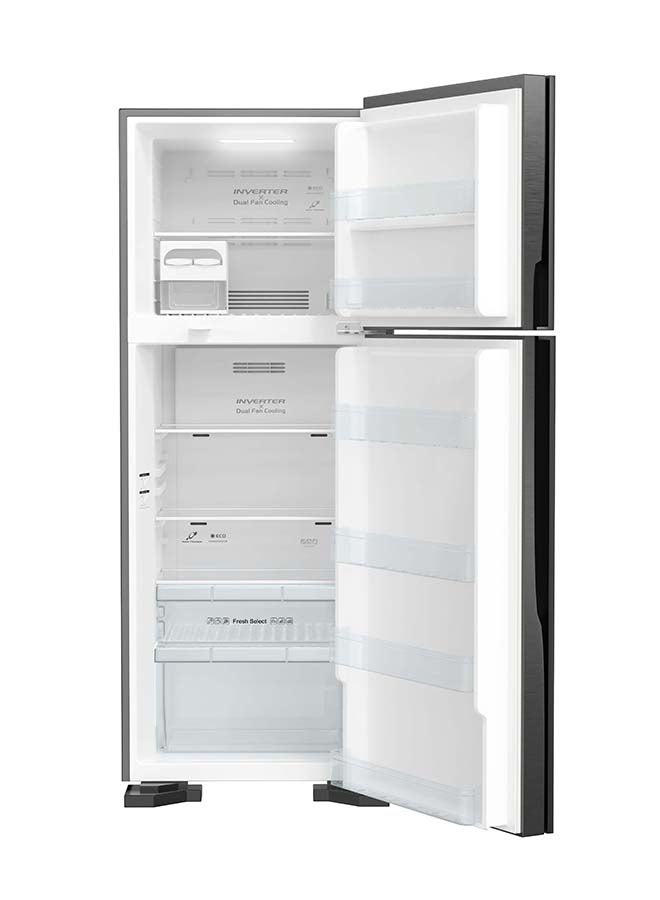 HITACHI - Double door refrigerator 15.9 Cu , HRTN7489DFBBKSA Black - Image 1