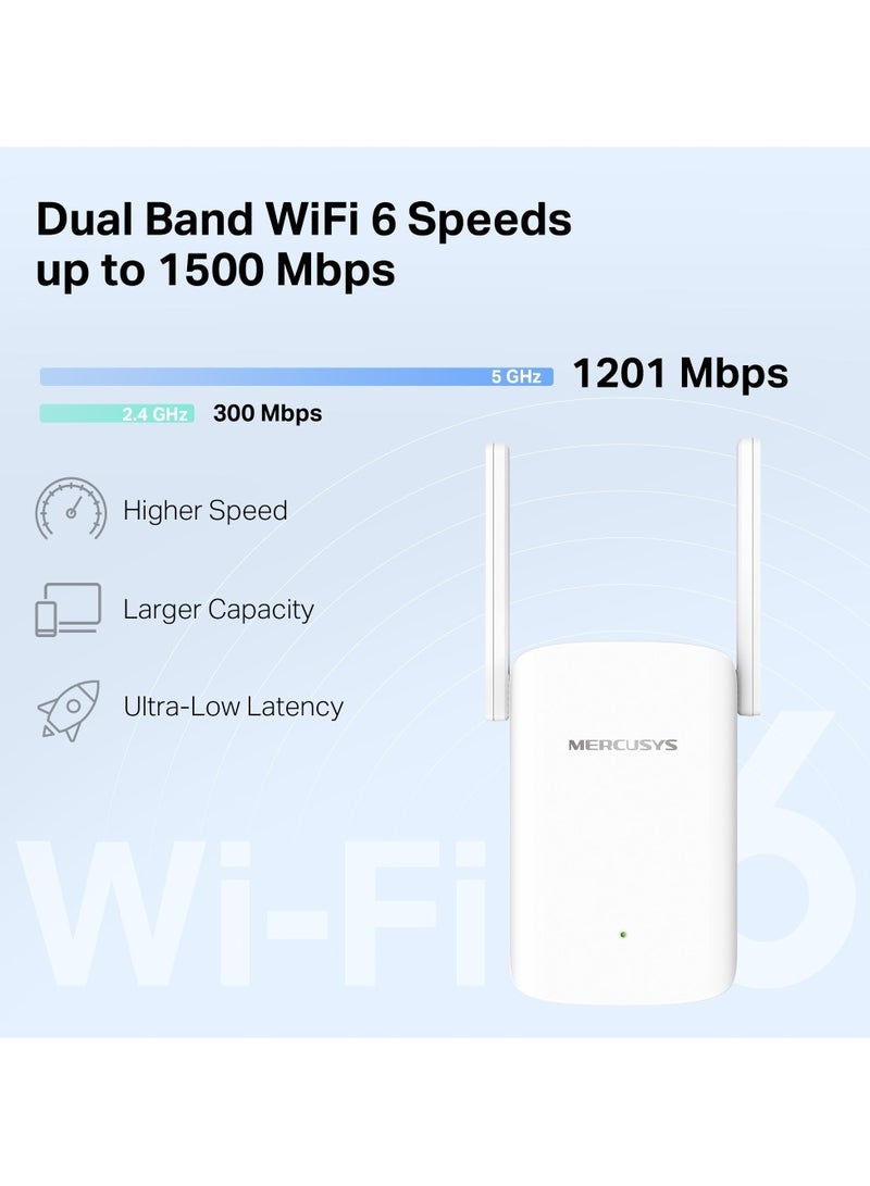 MERCUSYS ME60X AX1500 Wi-Fi 6 Range Extender white - Image 4