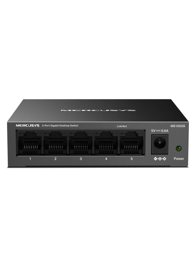 MERCUSYS MS105GS 5-Port Gigabit Desktop Switch Black - Image 2