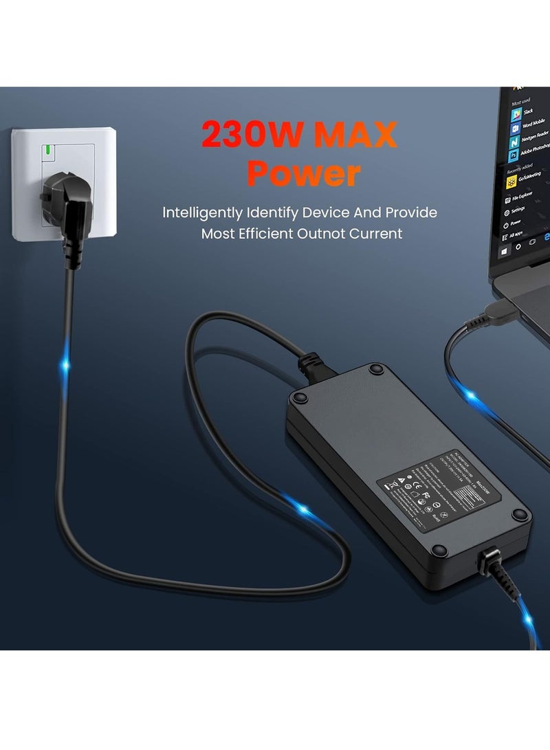 Lenovo 230W Laptop Power Supply for Lenovo Legion Y740 Y920 Y7000 Y9000K Y520 Y520-15 IdeaPad Y545 Y540 Y540-15 Y540-17 Y545-PG0 Y900 Y900-17IS. K PNNK PN230NLC3A 01FR046 SA10M42756 20V 11.5A Black  - Image 2