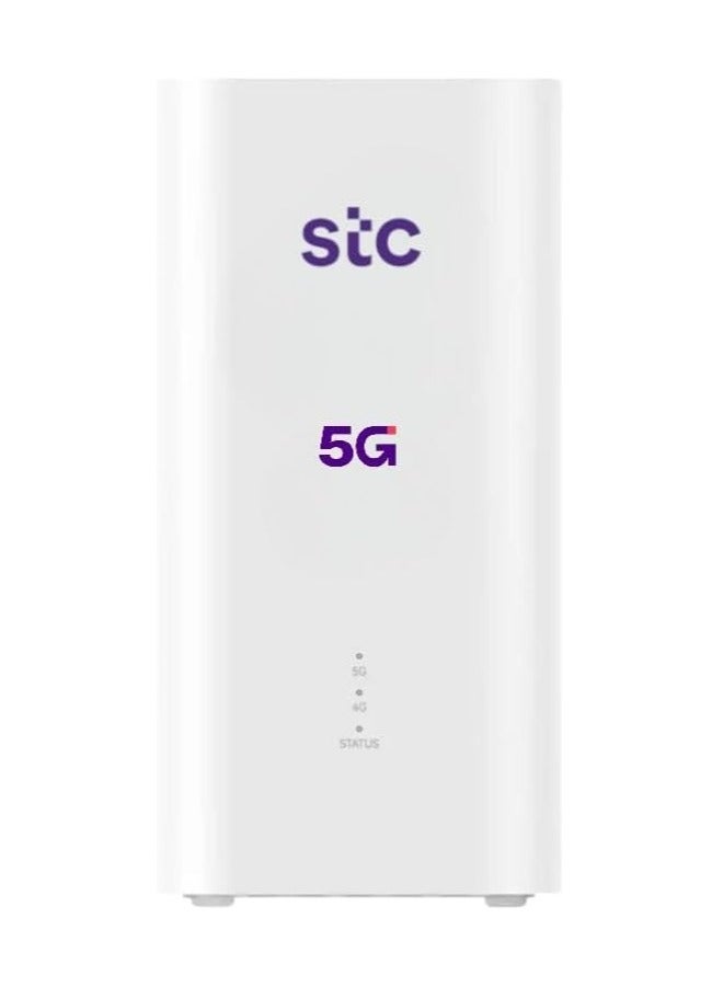 STC 5G CPE 5 Router - Latest Version of STC SuperSpeed WiFi 6 - Download Speed Up to 3600Mbps "Supports STC Network Only" H155-383 | White  - Image 1