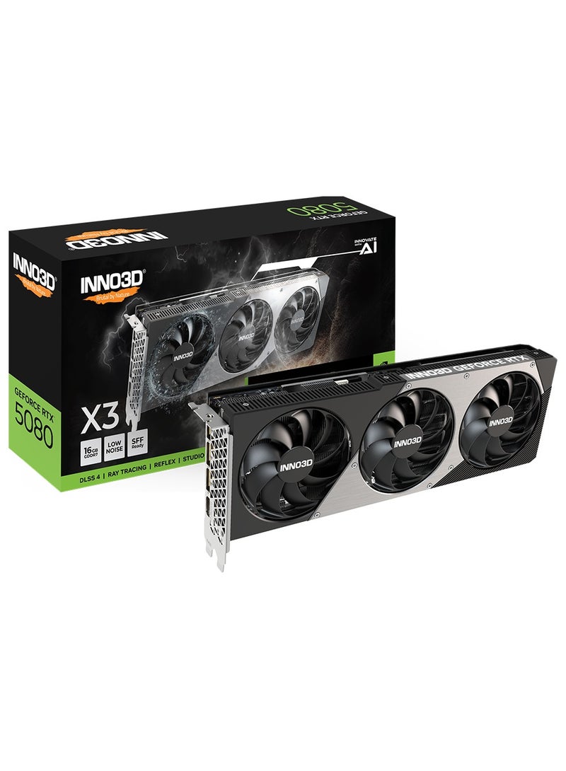 INNO3D GeForce RTX 5080 X3, 16384 MB GDDR7 - Black  - Image 1