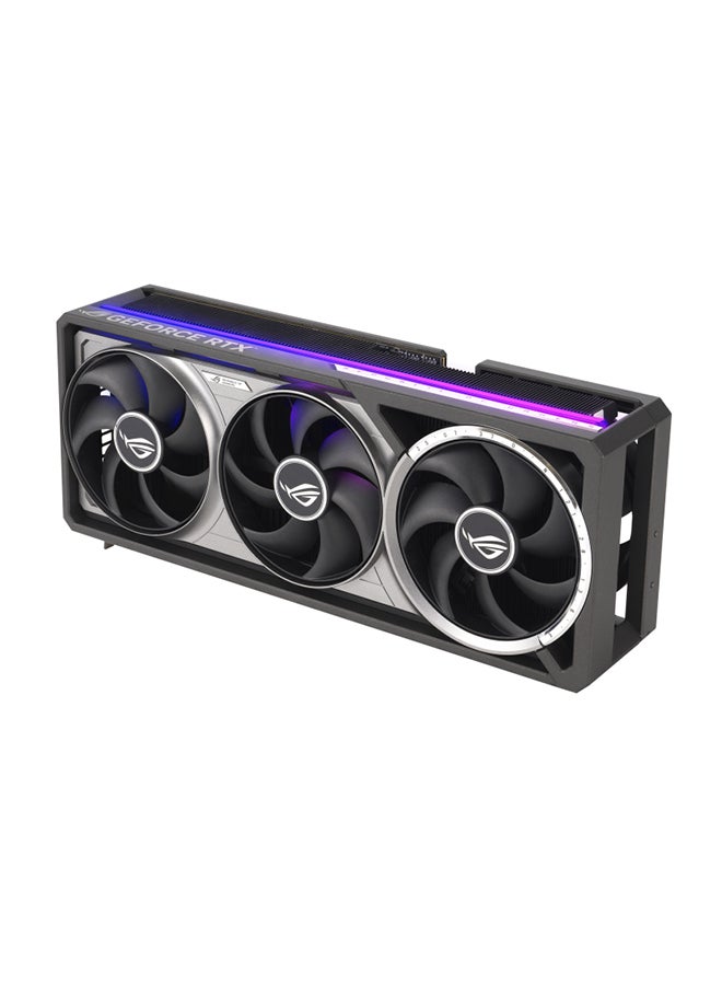 أسوس - ROG Astral RTX 5090 OC Edition 32GB GDDR7 Graphics Card, NVIDIA GeForce RTX 5090, PCIe 5.0, 21760 CUDA Cores, 28Gbps Memory Speed, 512-bit Memory Interface, 8K Resolution, 2x HDMI 2.1b, 3x DisplayPort 2.1b, ARGB AURA Sync, 1000W PSU Recommended, 3.8 Slot Design, Includes ROG Accessories & Speedsetup Manual Black - Image 1