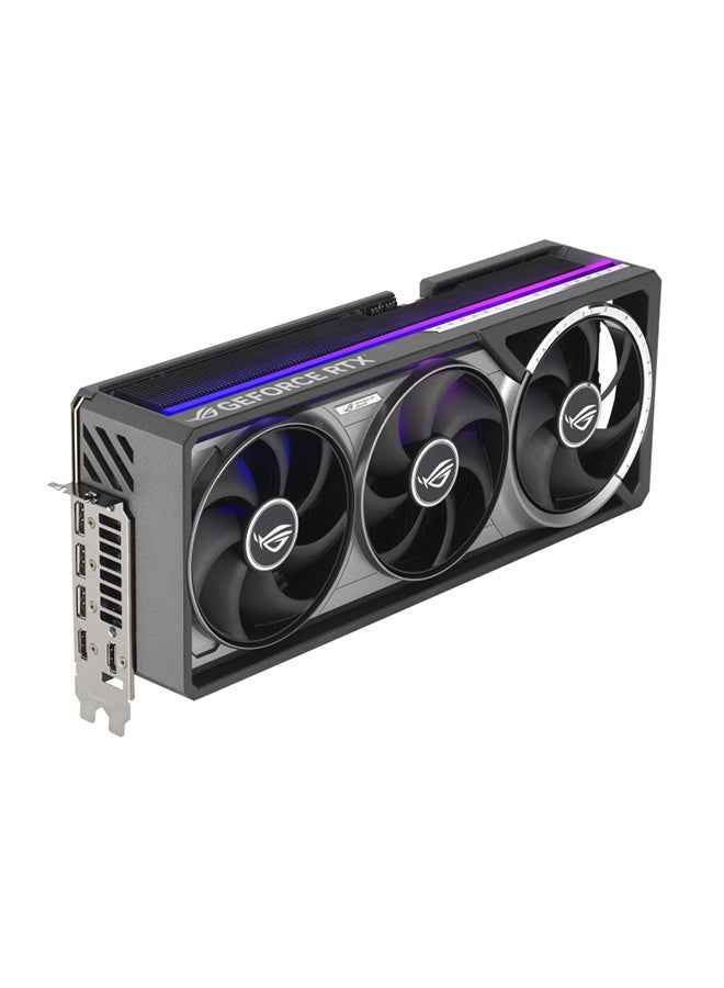 أسوس - ROG Astral RTX 5090 OC Edition 32GB GDDR7 Graphics Card, NVIDIA GeForce RTX 5090, PCIe 5.0, 21760 CUDA Cores, 28Gbps Memory Speed, 512-bit Memory Interface, 8K Resolution, 2x HDMI 2.1b, 3x DisplayPort 2.1b, ARGB AURA Sync, 1000W PSU Recommended, 3.8 Slot Design, Includes ROG Accessories & Speedsetup Manual Black - Image 1