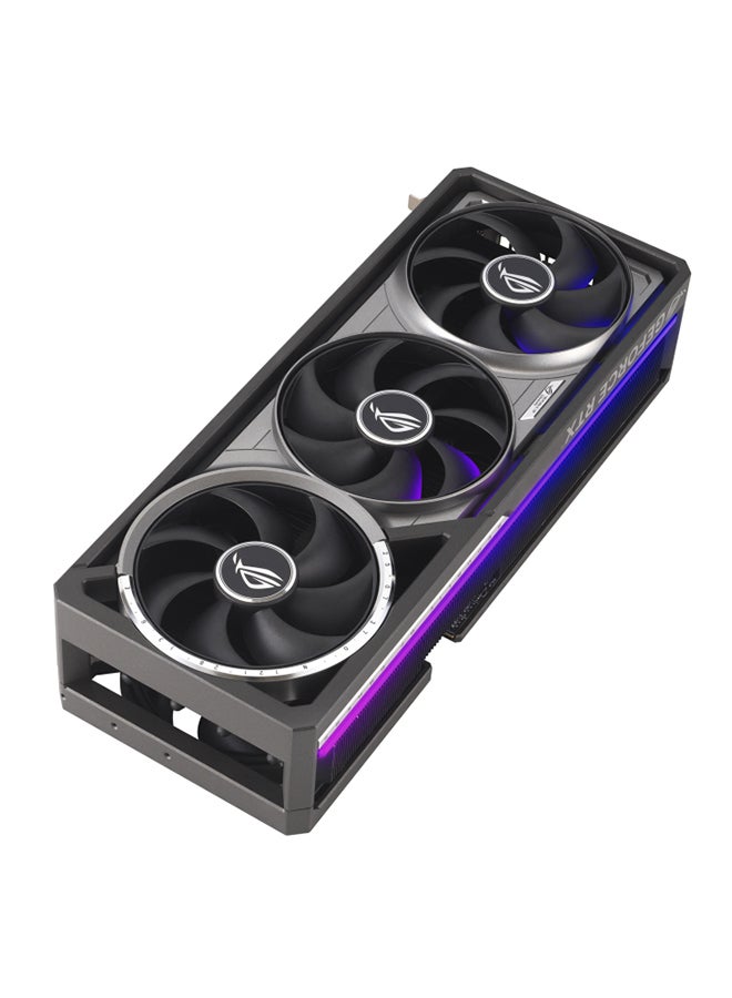 ASUS - ROG Astral GeForce RTX™ 5080 16GB GDDR7 OC Edition, PCIe 5.0, 10752 CUDA Cores, 2790 MHz Boost Clock, 30 Gbps Memory Speed, 4K/8K Ready, 7680 x 4320 Max Resolution, 3 x DisplayPort 2.1b, 2 x HDMI 2.1b, 1899 TOPs AI Performance, ARGB, 850W PSU Recommended, 3.8 Slot, No NVLink Support, AURA SYNC Compatible, with Accessories | 90YV0LV0-M0NA00 Black - Image 1