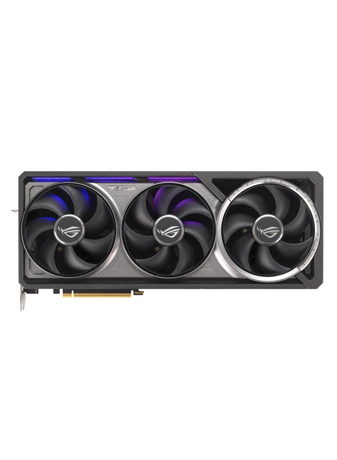 ASUS - ROG Astral GeForce RTX™ 5080 16GB GDDR7 OC Edition, PCIe 5.0, 10752 CUDA Cores, 2790 MHz Boost Clock, 30 Gbps Memory Speed, 4K/8K Ready, 7680 x 4320 Max Resolution, 3 x DisplayPort 2.1b, 2 x HDMI 2.1b, 1899 TOPs AI Performance, ARGB, 850W PSU Recommended, 3.8 Slot, No NVLink Support, AURA SYNC Compatible, with Accessories | 90YV0LV0-M0NA00 Black - Image 1