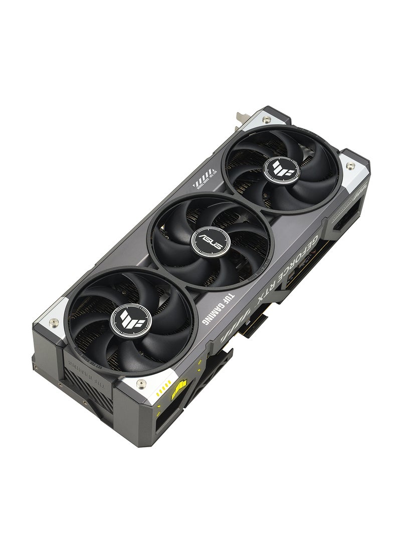 أسوس TUF GeForce RTX 5090 OC Edition O32G Gaming Graphics Card, 32GB GDDR7, 21760 CUDA Cores, PCIe 5.0, 28 Gbps Memory Speed, 512-bit Memory Interface, HDMI 2.1b x 2, DisplayPort 2.1b x 3, 7680x4320 Resolution, AURA SYNC, 1000W PSU Recommended, ARGB Lighting, 3.6-Slot Design Black  - Image 4