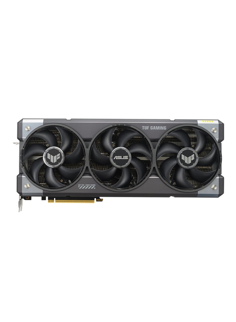 أسوس TUF GeForce RTX 5090 OC Edition O32G Gaming Graphics Card, 32GB GDDR7, 21760 CUDA Cores, PCIe 5.0, 28 Gbps Memory Speed, 512-bit Memory Interface, HDMI 2.1b x 2, DisplayPort 2.1b x 3, 7680x4320 Resolution, AURA SYNC, 1000W PSU Recommended, ARGB Lighting, 3.6-Slot Design Black  - Image 2