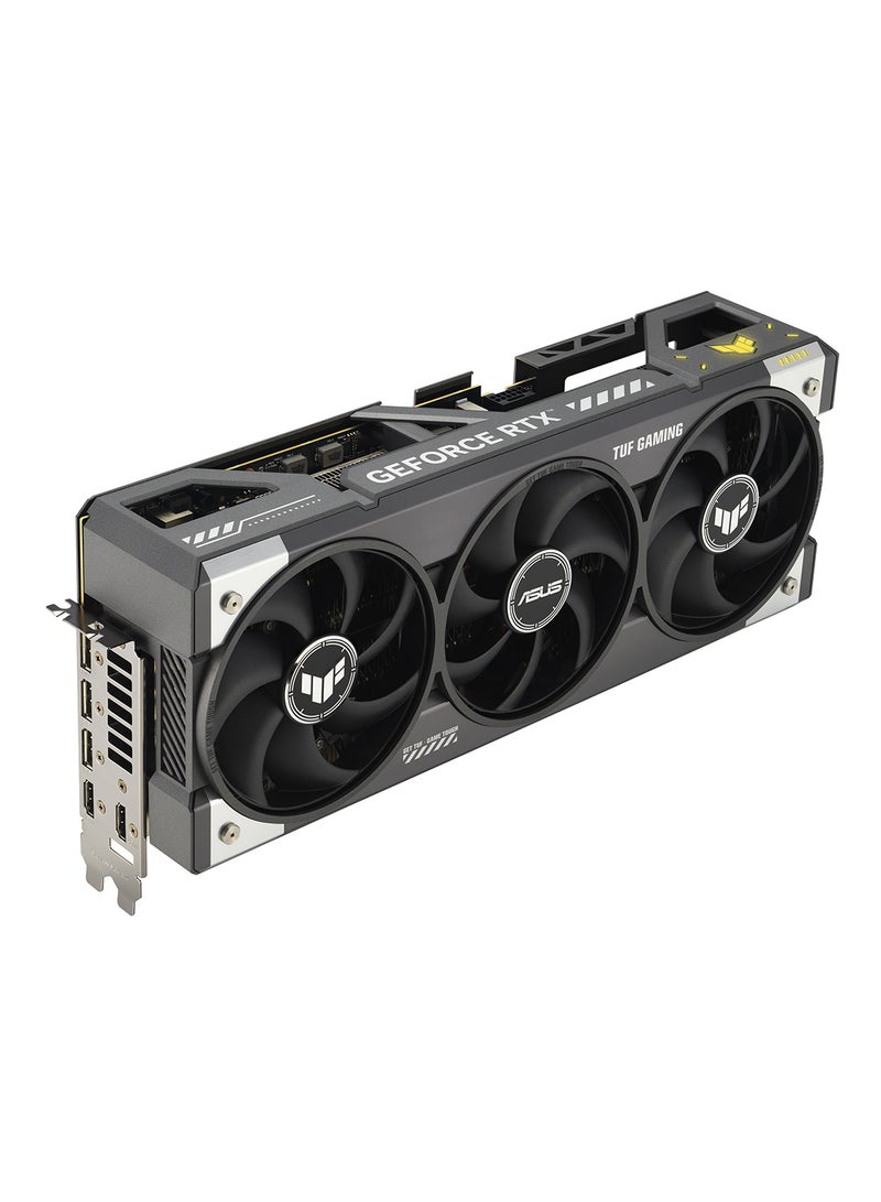 أسوس TUF GeForce RTX 5090 OC Edition O32G Gaming Graphics Card, 32GB GDDR7, 21760 CUDA Cores, PCIe 5.0, 28 Gbps Memory Speed, 512-bit Memory Interface, HDMI 2.1b x 2, DisplayPort 2.1b x 3, 7680x4320 Resolution, AURA SYNC, 1000W PSU Recommended, ARGB Lighting, 3.6-Slot Design Black  - Image 3