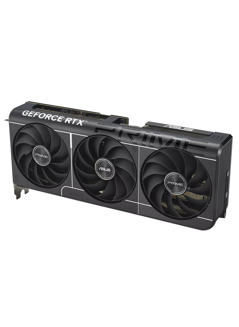 ASUS - Prime RTX 5070 12GB GDDR7 Graphics Card - NVIDIA GeForce RTX 5070, 6144 CUDA Cores, 28Gbps Memory Speed, PCIe 5.0, 4 Display Support (1 HDMI 2.1b, 3 DisplayPort 2.1b), 8K Resolution, 750W PSU Recommended, 2.5 Slot, HDCP 2.3, Accessories Included Black - Image 1