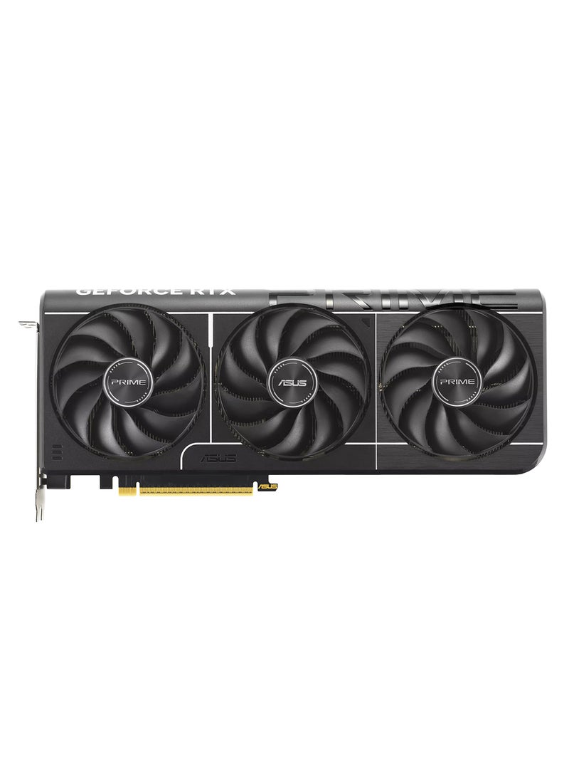 أسوس PRIME-RTX5070-O12G OC Edition Graphics Card, NVIDIA GeForce RTX 5070, 12GB GDDR7, 6144 CUDA Cores, 28 Gbps Memory Speed, PCIe 5.0, Triple DisplayPort 2.1b, HDMI 2.1b, 8K Resolution Support, 750W PSU Recommended, 2.5-Slot Design, HDCP 2.3, 16-Pin Power Connector Black  - Image 4