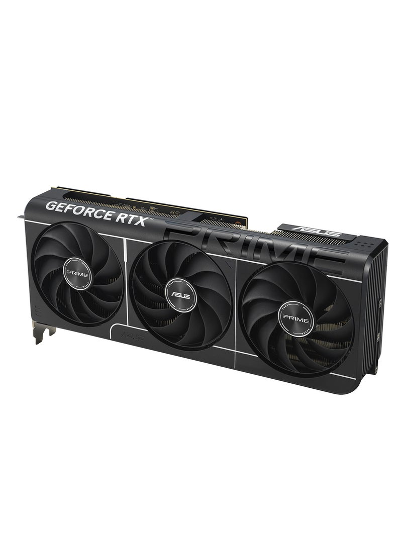 أسوس Prime GeForce RTX 5080 OC Edition 16GB GDDR7 Graphics Card, PCIe 5.0, 10752 CUDA Cores, 30Gbps Memory Speed, HDMI 2.1b, DisplayPort 2.1b, 4 Display Support, 850W PSU Recommended, 16-pin Power Connector, 2.5 Slot, 8K Resolution, Speedsetup Manual & Accessories Included Black - Image 3