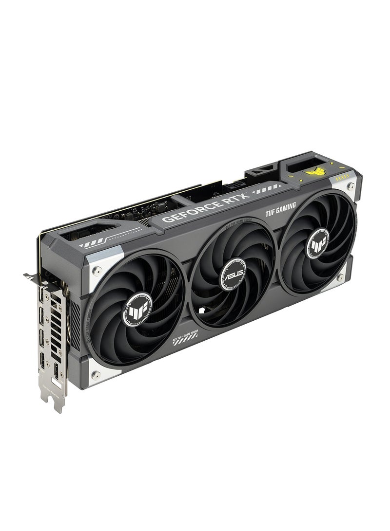 أسوس TUF RTX 5070 Ti OC Edition 16GB Gaming Graphics Card, NVIDIA GeForce RTX 5070 Ti, 8960 CUDA Cores, 16GB GDDR7 Memory, 28 Gbps Memory Speed, PCIe 5.0, 3x DisplayPort 2.1b, 2x HDMI 2.1b, 7680x4320 Max Resolution, AURA SYNC RGB, 850W PSU Recommended, 3.125 Slot Design Black  - Image 3
