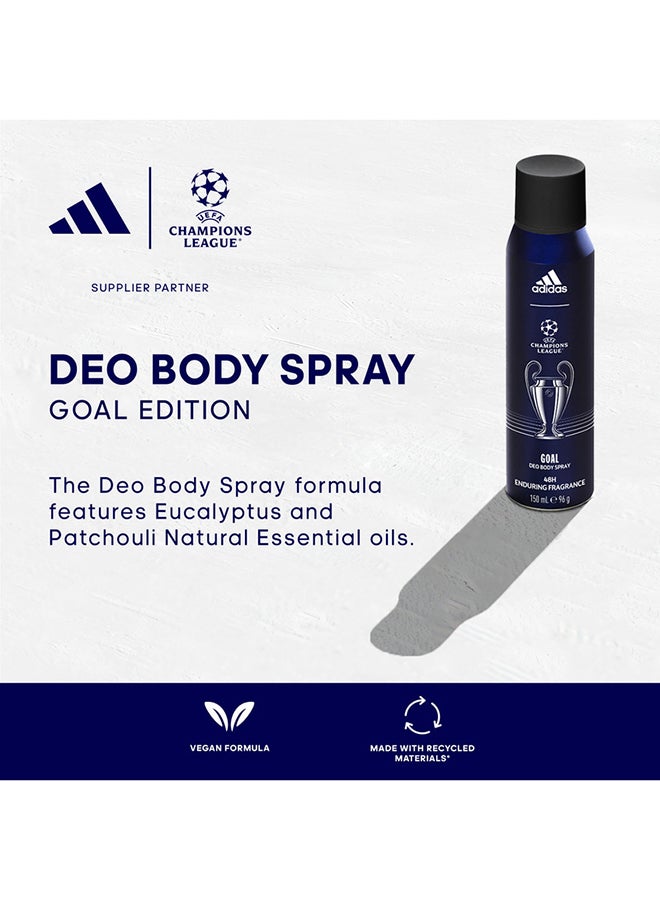 Adidas Uefa Goal Edition - Deo Body Spray 150ml  - Image 4