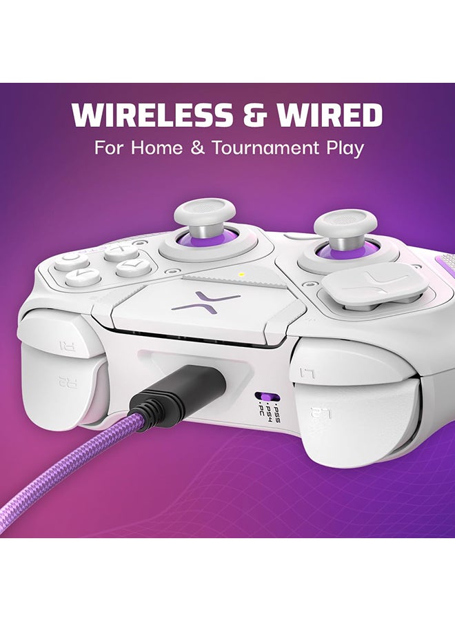 pdp - Victrix Pro BFG Wireless Controller for PS5, PS4, PC - White - Image 1
