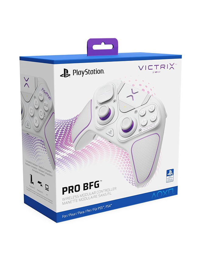 pdp - Victrix Pro BFG Wireless Controller for PS5, PS4, PC - White - Image 1