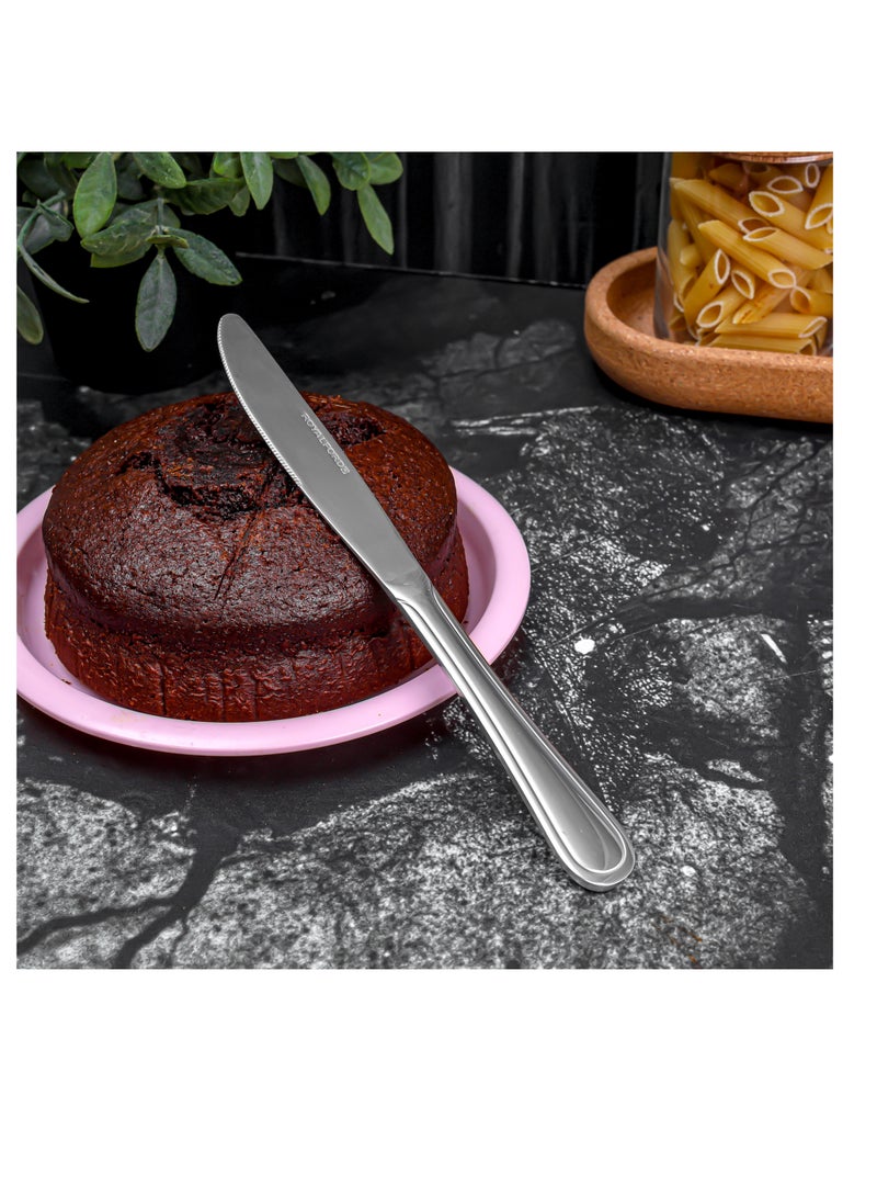 Royalford - Royalford 2-piece Stainless Steel Table Knife- RF12549/ Stylish and Light-Weight Silver - Image 1