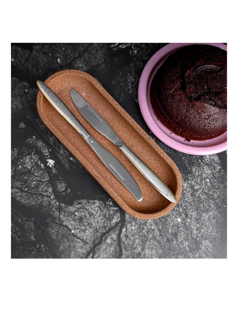 Royalford - Royalford 2-piece Stainless Steel Table Knife- RF12553/ 23 cm, Stylish and Light-Weight Silver - Image 1