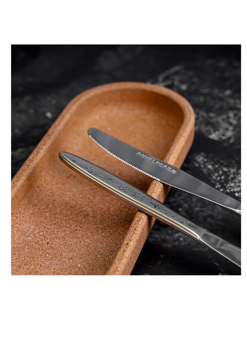 Royalford - Royalford 2-piece Stainless Steel Table Knife- RF12553/ 23 cm, Stylish and Light-Weight Silver - Image 1