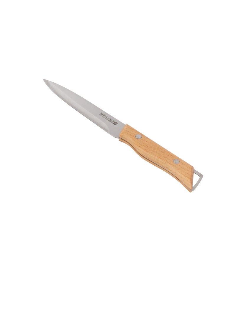 Royalford Royalford 5" Utility Knife- RF12095| With Extra-Sharp Stainless Steel Blades and Wooden Handle  - Image 1