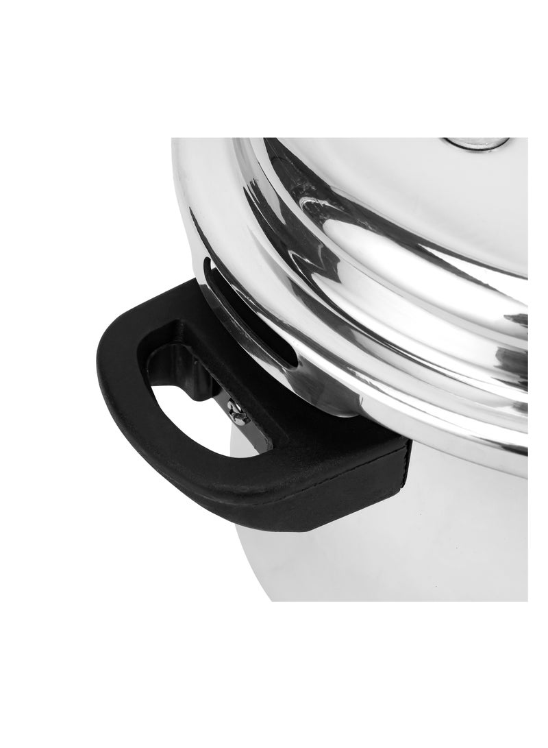 Royalford - Royalford 3.0 L & 5.0 L Combo Aluminum Pressure Cooker- RF11943| Equipped with Improved Pressure Regulator, Handle, Anti Implosion Lid and Stepped Bottom Design Silver - Image 1