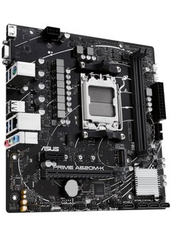 ASUS PRIME A620 micro-ATX motherboard AMD , DDR5, PCIe 4.0 Graphics card and PCIe 4.0 M.2 support, HDMI™, VGA, USB 3.2 Gen 1 Type-A, SATA 6 Gbps, Two-Way AI Noise Cancelation, Aura Sync  - Image 2