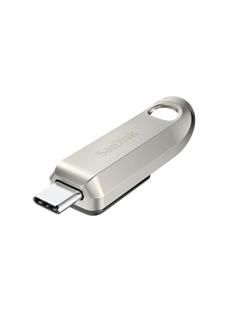 sandisk Ultra Luxury USB Type-C Drive 1TB (USB Type-C Flash Drive; USB-3.2-Gen-1; Metal Design; 400MB/s Read; Key Chain) Silver 1 TB - Image 3