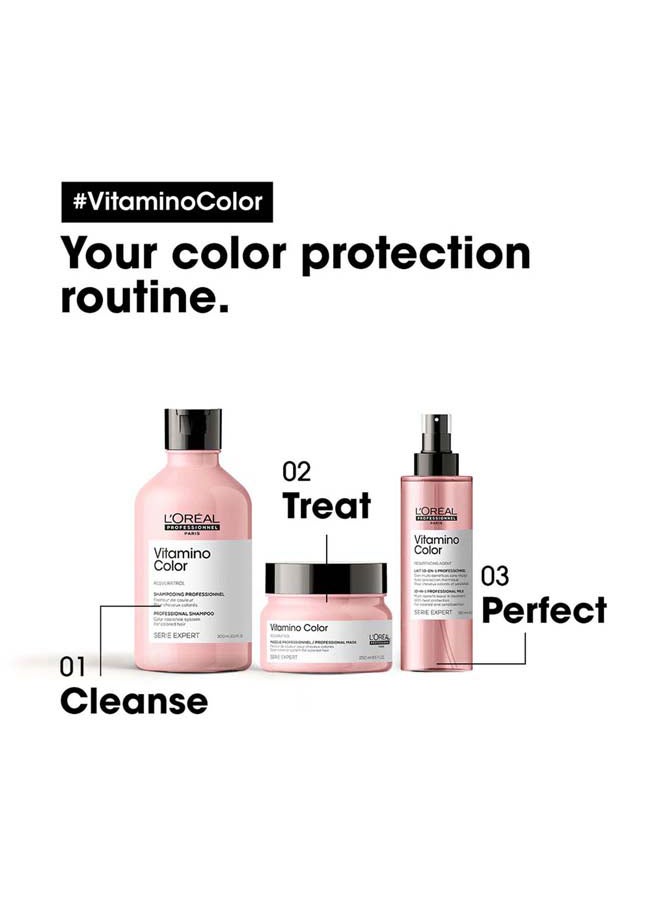 L'Oréal Professionnel - Vitamino Color  Glacial Utopia Trio Set, Shampoo 300Ml And Mask 250Ml And Spray 190Ml 740ml - Image 1