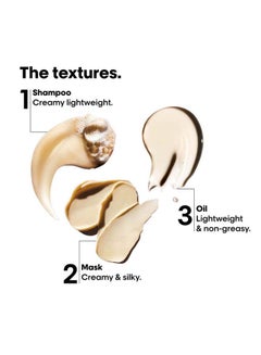 L'Oréal Professionnel Absolut Repair Glacial Utopia Trio Set, Repairs And Hydrates Dry, Damaged Hair With Gold Quino And Protein Serie Expert Shampoo 300 Ml And Mask 250Ml And Oil 90Ml 640ml  - Image 5