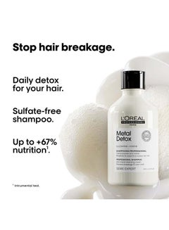 L'Oréal Professionnel Metal Detox Glacial Utopia Trio Set Shampoo 300Ml And Mask 250Ml And Oil 50Ml Serie Expert 600ml  - Image 3