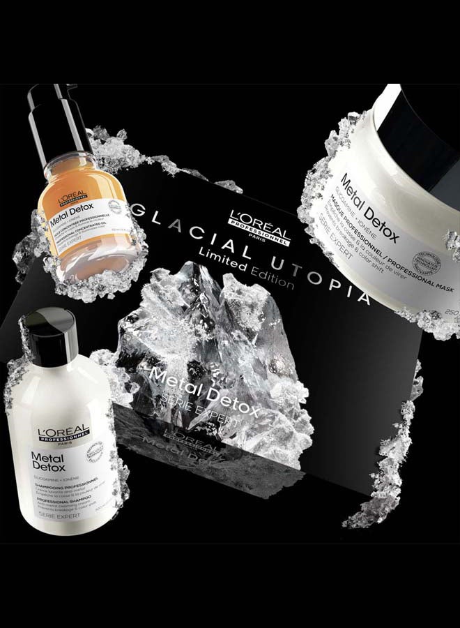 Metal Detox Glacial Utopia Trio Set Shampoo 300Ml And Mask 250Ml And Oil 50Ml Serie Expert 600ml - pnsku/N70147987V/45/_/1738320519/3c810c0d-de73-4c97-ad0d-889fc43c82cb