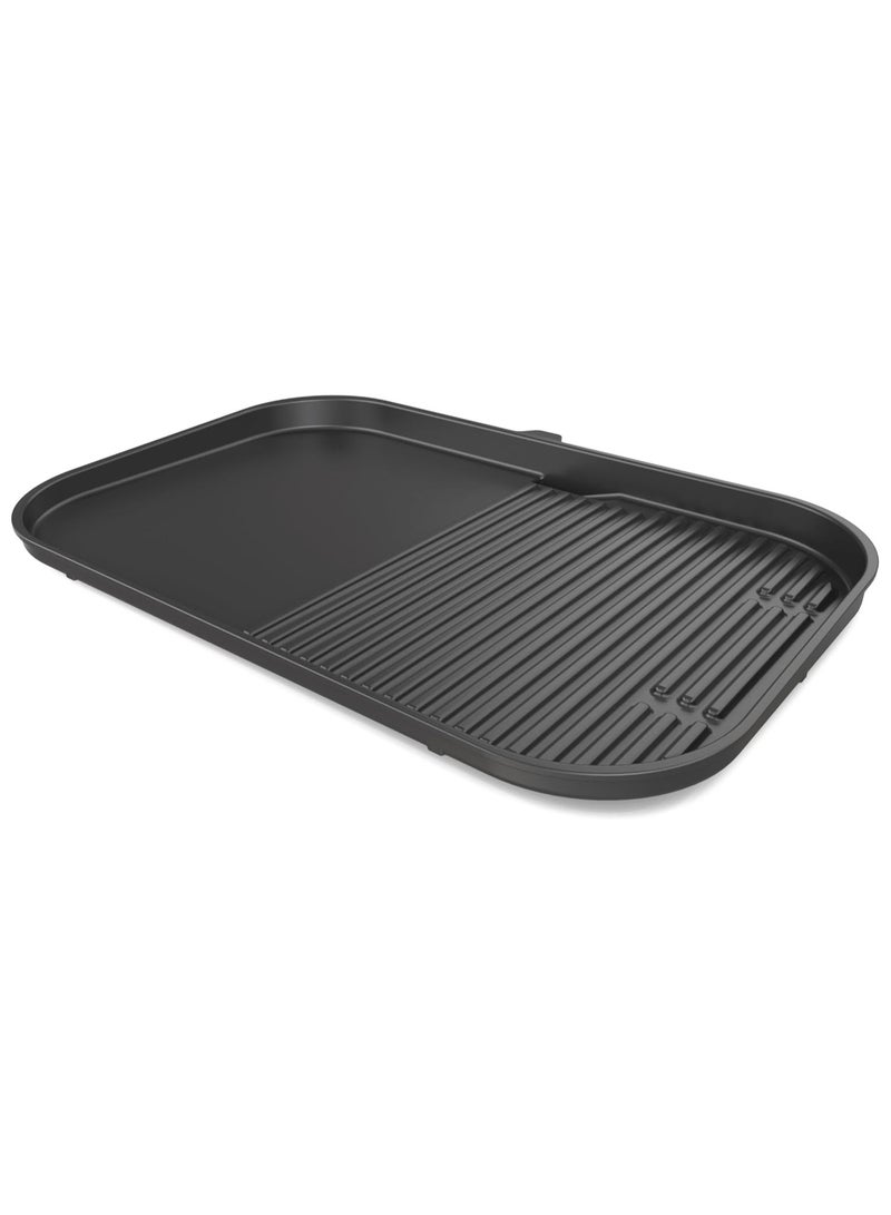 Ninja Ninja Woodfire XL Grill & Flat Plate, Non-Stick Combo Flat & Griddle BBQ Plate, Compatible with Ninja Woodfire XL BBQ Grill, Black, XSKOGXLGGCMEU  - Image 1