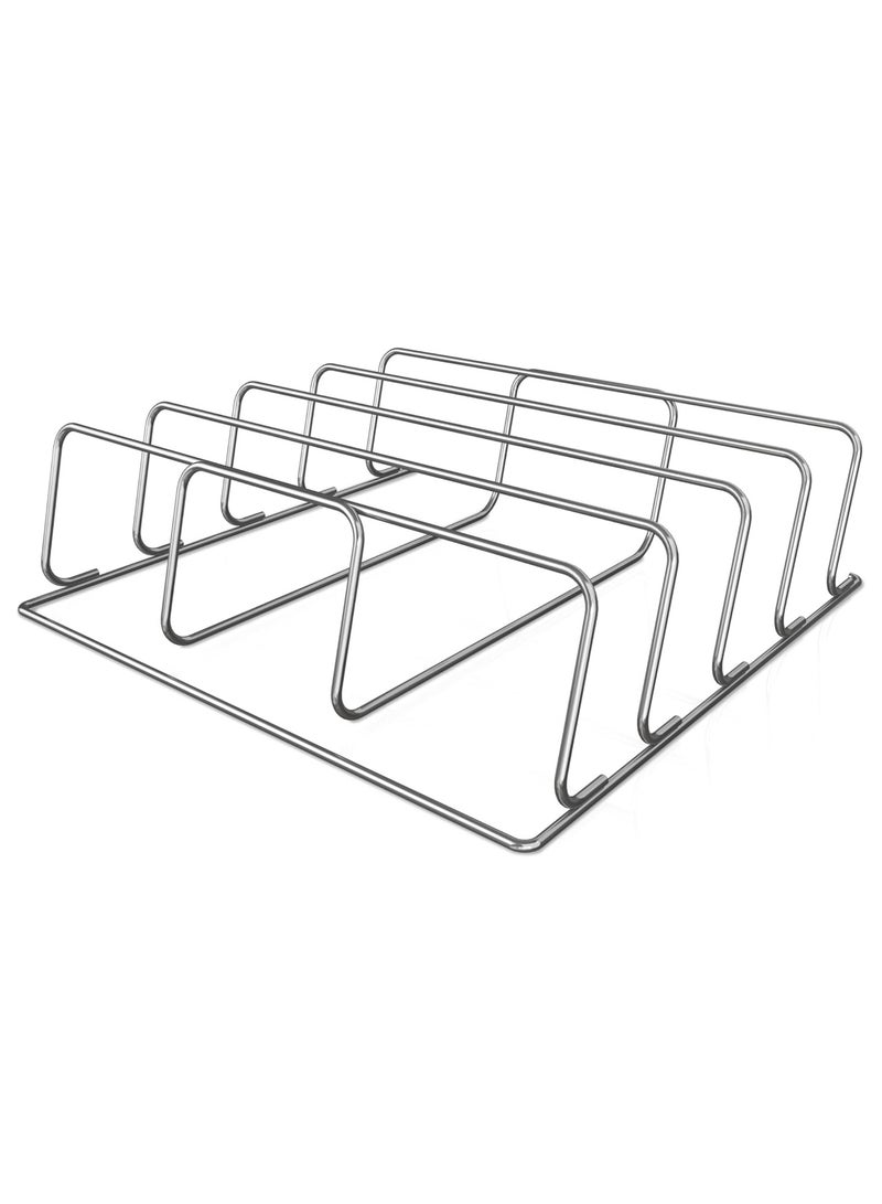 Ninja Ninja Woodfire XL Rib Rack for Grilling up to 4 Full Racks of Ribs, Compatible with Ninja Woodfire XL BBQ Grill, Black, XSKOGXLRBRKEU  - Image 1