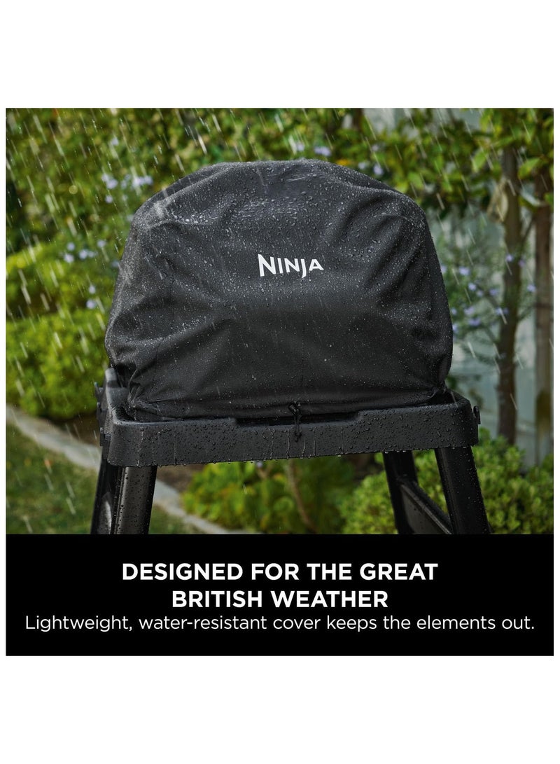 Ninja Ninja Woodfire XL Grill Cover, Anti-Fade Weather Resistant BBQ Cover with Drawstring, Polyester, Drawstring, Black, XSKOGXLCVREU  - Image 3