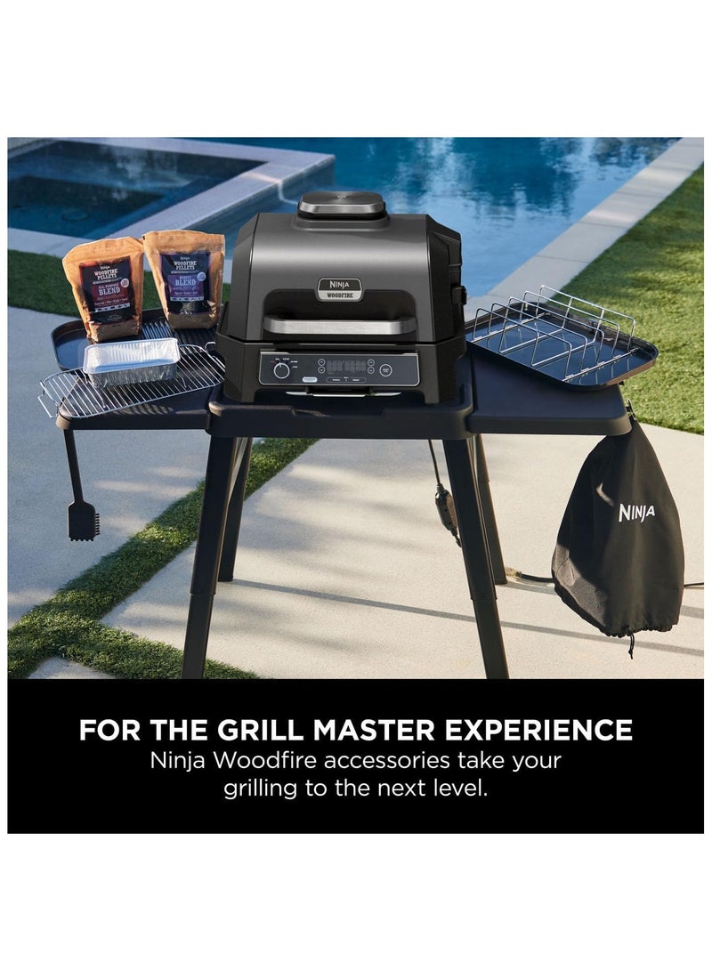 Ninja Ninja Woodfire XL Grill Cover, Anti-Fade Weather Resistant BBQ Cover with Drawstring, Polyester, Drawstring, Black, XSKOGXLCVREU  - Image 5