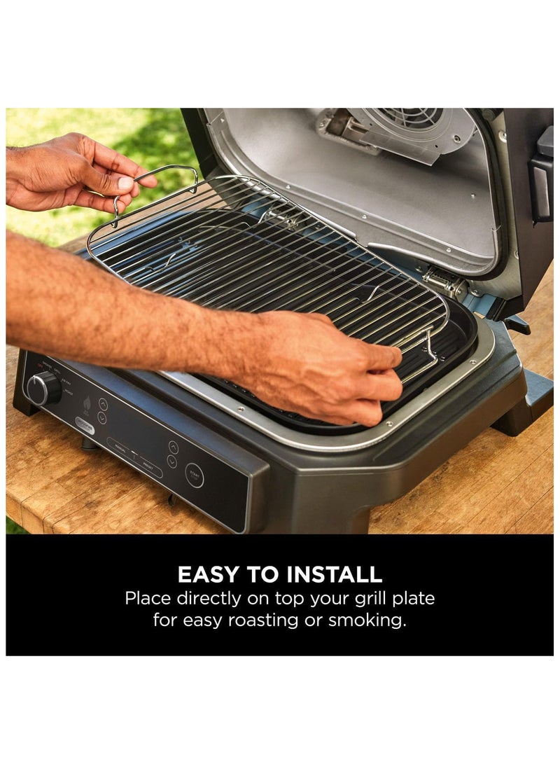 Ninja Ninja Woodfire XL Roast And Smoke Rack, Compatible with Ninja Woodfire XL BBQ Grill, Dimensions: 43cmx25cm, XSKOGXLRSRKEU  - Image 3