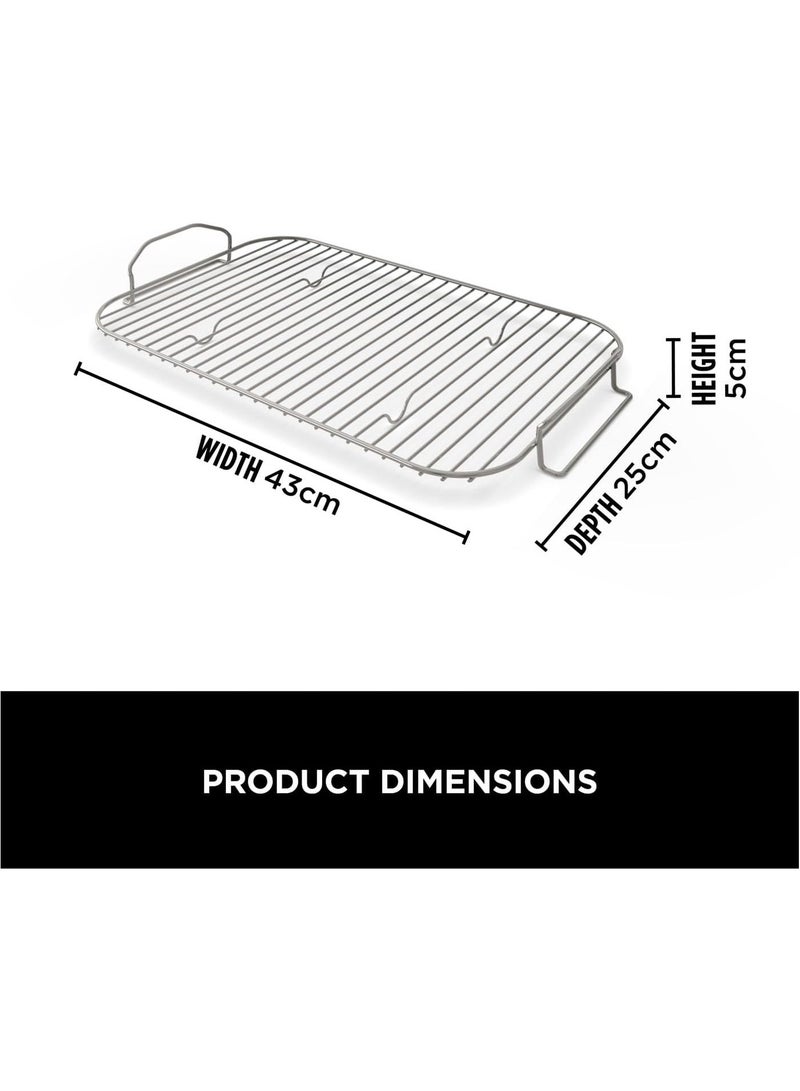 Ninja Ninja Woodfire XL Roast And Smoke Rack, Compatible with Ninja Woodfire XL BBQ Grill, Dimensions: 43cmx25cm, XSKOGXLRSRKEU  - Image 4