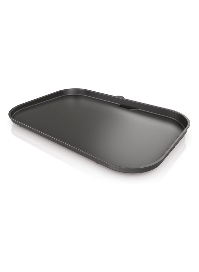 Ninja Ninja Woodfire XL Flat Plate, Non-Stick Flat Top BBQ Griddle Plate, Compatible with Ninja Woodfire XL BBQ Grill, Dimensions: 45cm x 31cm, Black, XSKOGXLFPLTEU  - Image 1