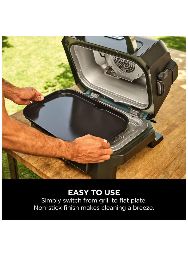 Ninja Ninja Woodfire XL Flat Plate, Non-Stick Flat Top BBQ Griddle Plate, Compatible with Ninja Woodfire XL BBQ Grill, Dimensions: 45cm x 31cm, Black, XSKOGXLFPLTEU  - Image 3