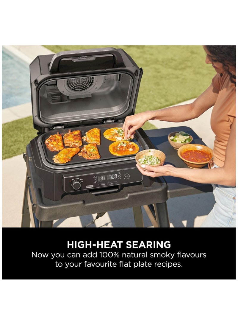 Ninja Ninja Woodfire XL Flat Plate, Non-Stick Flat Top BBQ Griddle Plate, Compatible with Ninja Woodfire XL BBQ Grill, Dimensions: 45cm x 31cm, Black, XSKOGXLFPLTEU  - Image 2