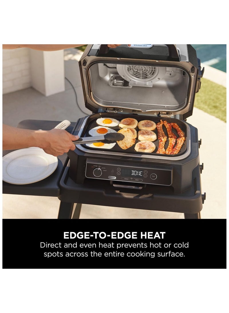 Ninja Ninja Woodfire XL Flat Plate, Non-Stick Flat Top BBQ Griddle Plate, Compatible with Ninja Woodfire XL BBQ Grill, Dimensions: 45cm x 31cm, Black, XSKOGXLFPLTEU  - Image 4