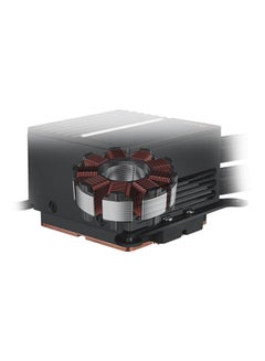 ASUS ProArt LC 360 Liquid Cooler, 360mm Radiator (394x120x27mm), Copper CPU Water Block (78x78x49mm), 3x 120mm Matte Black Alphacool Apex Stealth Metal Power Fans (3000 RPM, 68.99 CFM, 39.5 dB), PWM/DC Control, AMD AM5/AM4 & Intel LGA 1851/1700/1200/115x Compatibility, Sleeved Rubber Tubes (450mm), Pre-Applied Thermal Compound, Illuminated System Status Meter | 90RC0120-M0UAY0 Black  - Image 3
