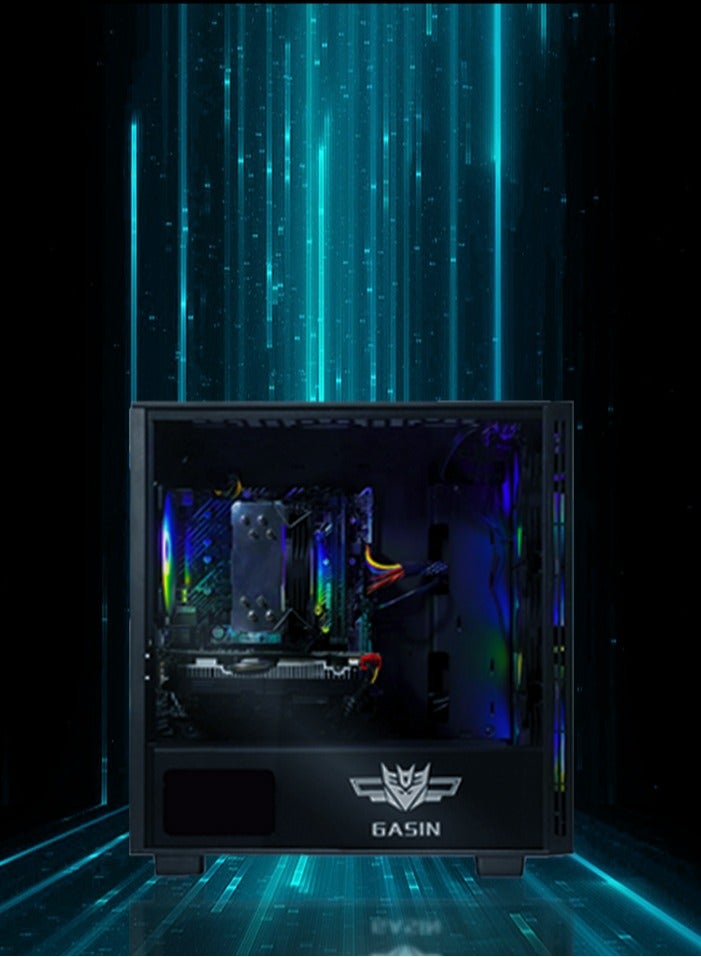 غاز كمبيوتر ألعاب بمعالج Core I5-12400F/بطاقة رسومات Nivida GeForce RTX 4060/محرك أقراص SSD سعة 1 تيرابايت/ذاكرة وصول عشوائي DDR4 سعة 16 جيجابايت/نظام تشغيل Windows 11/ أسود اسود  - Image 5