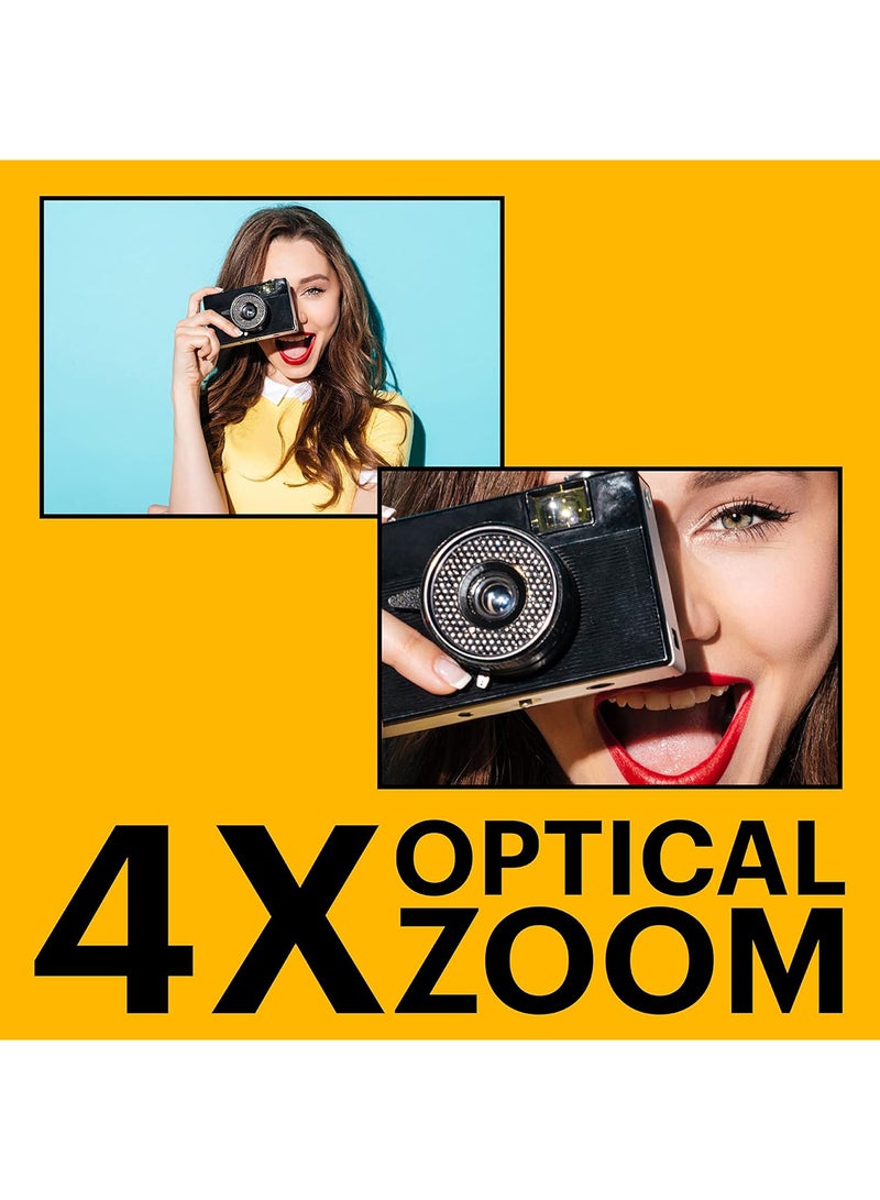 كوداك كاميرا رقمية PIXPRO فريدة من نوعها FZ45-RD بدقة 16 ميجابكسل مع زوم بصري 4X وزاوية واسعة 27 مم وشاشة LCD بحجم 2.7 إنش - Image 3