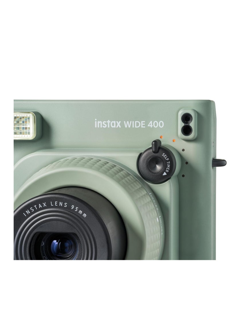FUJIFILM Fujifilm Instax Wide 400 Instant Film Camera - Matcha Green + Wide Film 40 Sheets  - Image 3