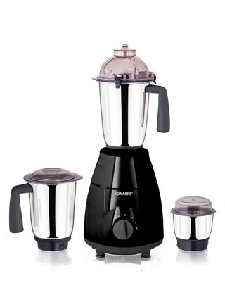 3-in-1 Mixer Grinder - Powerful Motor with 3 Speed Setting and Pulse | Sleek and Stainless Steel Jars with Leak Proof Lid | Perfect for making Smoothies, Milkshakes, and Grinding Beans, Coconut, Nuts, Etc 1.5 L 750 W SB-151SS Black - pnsku/N70148045V/45/_/1738490667/59321c06-a775-40da-b26d-b2fb1ecda28e