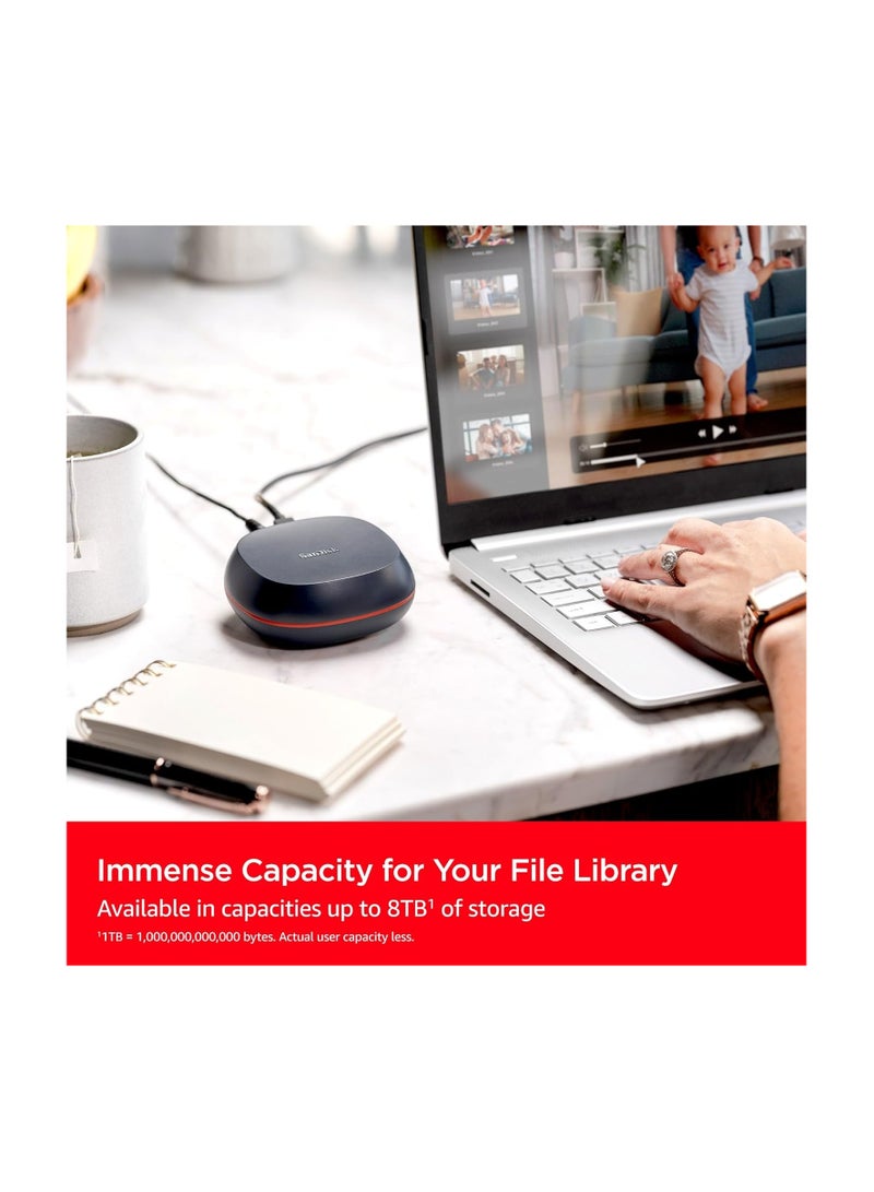 Sandisk Desk Drive 4TB USB Type-C Desktop External SSD, up to 1000MB/s, High-Capacity Solid State Drive 4 TB  - Image 3