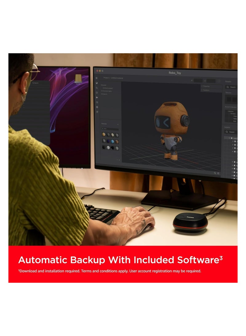Desk Drive 8TB USB Type-C Desktop External SSD, up to 1000MB/s, High-capacity Solid State Drive 8 TB
