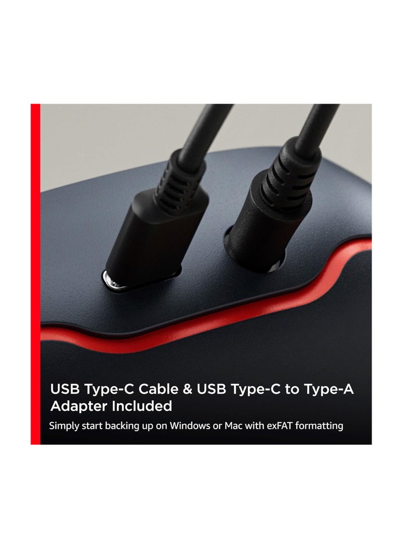 سانديسك Desk Drive 8TB USB Type-C Desktop External SSD, up to 1000MB/s, High-capacity Solid State Drive 8 TB  - Image 5