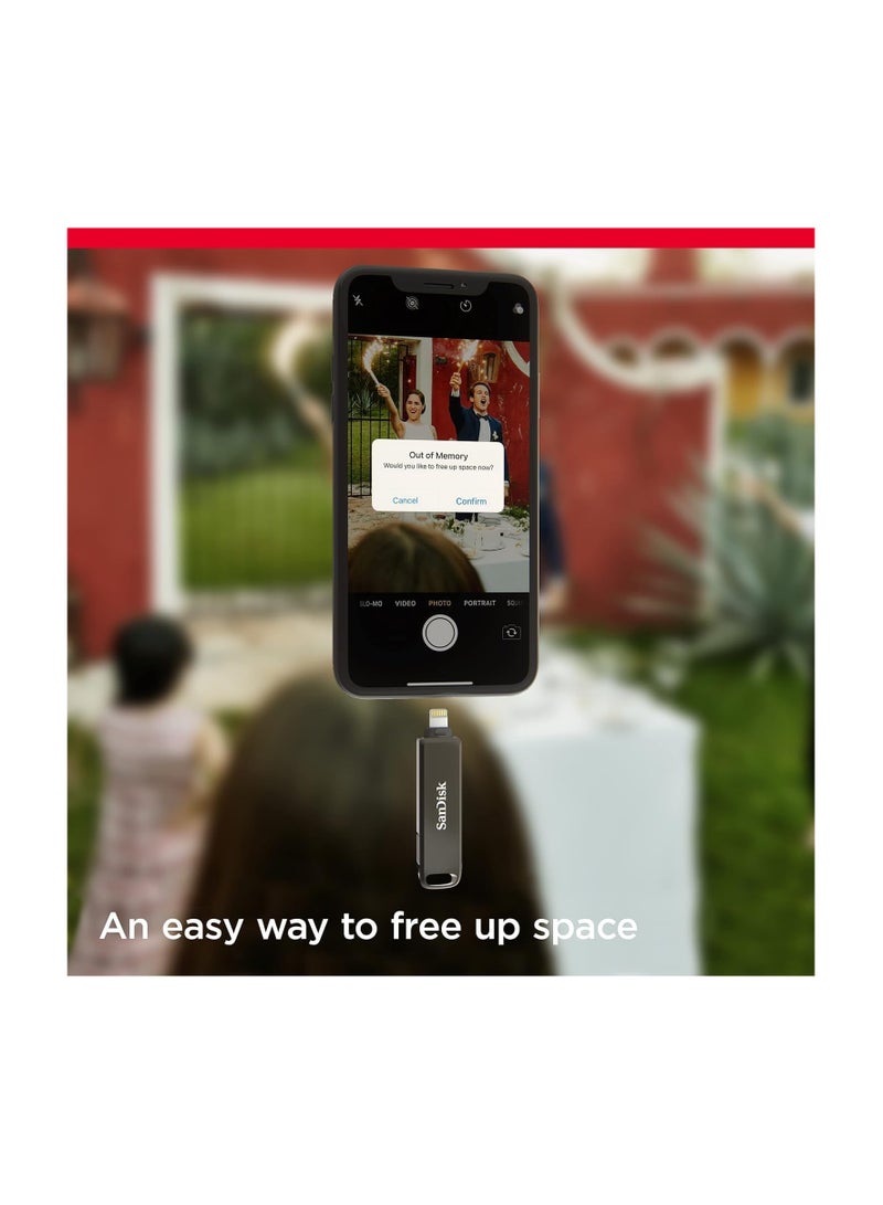 sandisk Ixpand Flash Drive Luxe 256Gb - Usb-C + Lightning - For Iphone, Ipad, Mac, Usb Type-C Devices Including Android 265 GB - Image 2